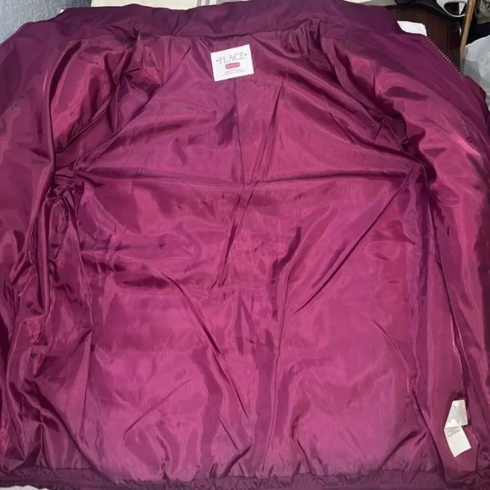 CHILDREN’S PLACE Size XXL/16 Girls Puffer Winter Jacket‎ Pretty Burgundy Color